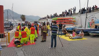 El Puerto de Sitges-Aiguadolç acoge el Simulacro Docente de Catástrofes más importante de Catalunya